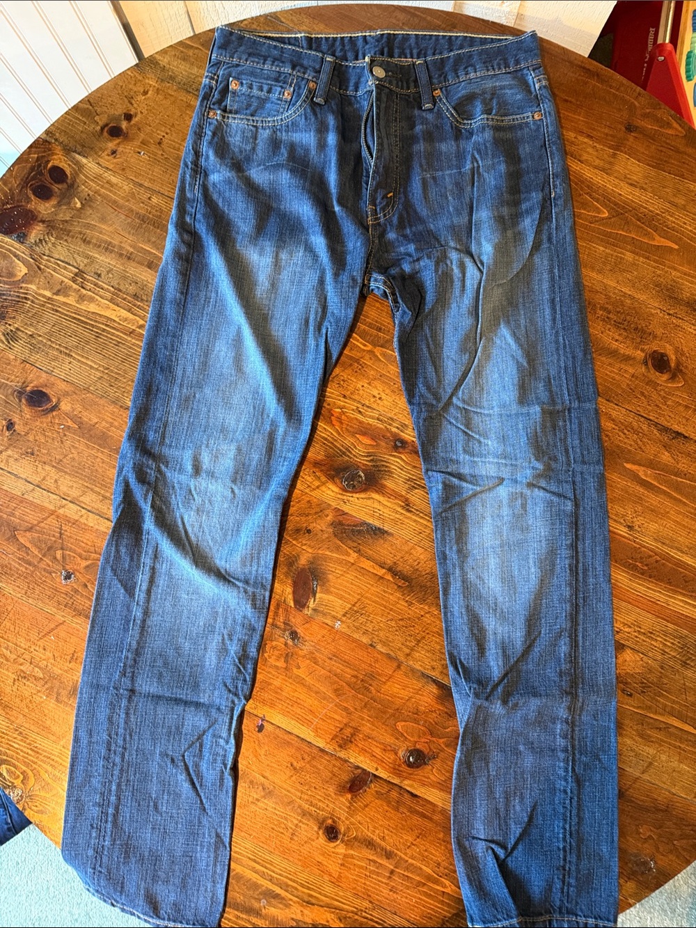 Levi's Men's Dark Blue Straight Jeans